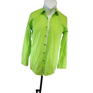 Kenneth Cole Reaction/ Polo long sleeved/(Size M) /Neon Green